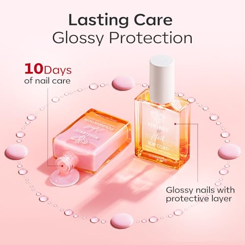 modelones Fortalecedor de uñas de gel transparente, esmalte