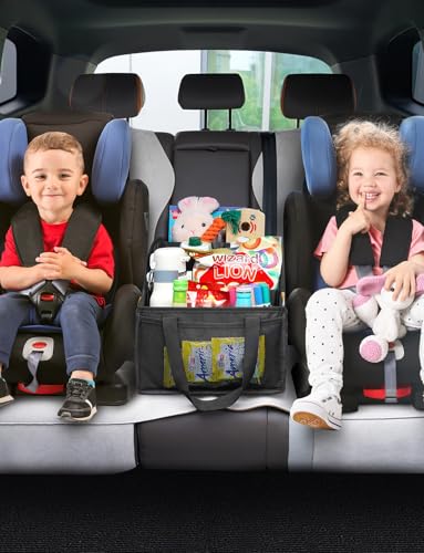 YOHOOLYO Organizador de asiento trasero de automóvil con 4 c