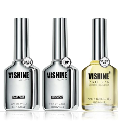 Vishine Juego de 3 esmaltes de uñas de gel de 0.5 fl oz, jue