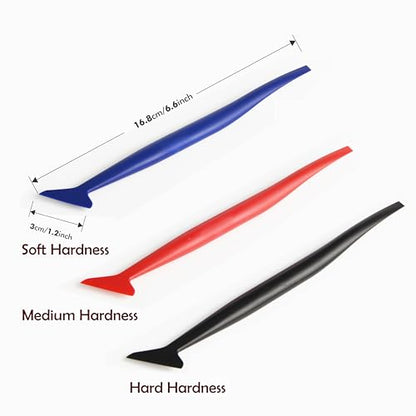 FOSHIO Juego de herramientas flexibles de vinilo para envolv