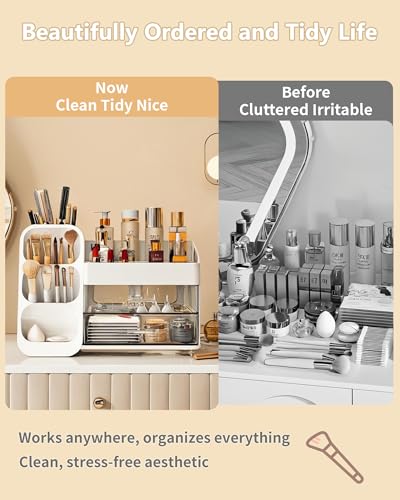 Organizador de maquillaje con cajones, organizador de cuidad