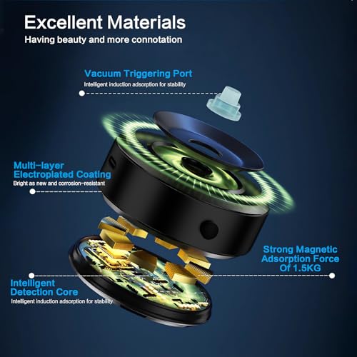 Soporte magnético para teléfono celular, rotación de 360°, s