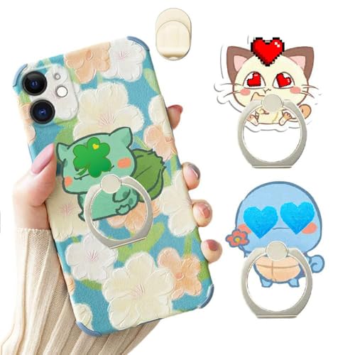 ZOSTLAND 3 piezas de lindo anillo de teléfono Kawaii Monster