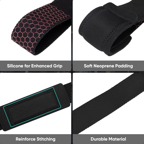 APEXUP Correas de levantamiento con neopreno acolchado, sili