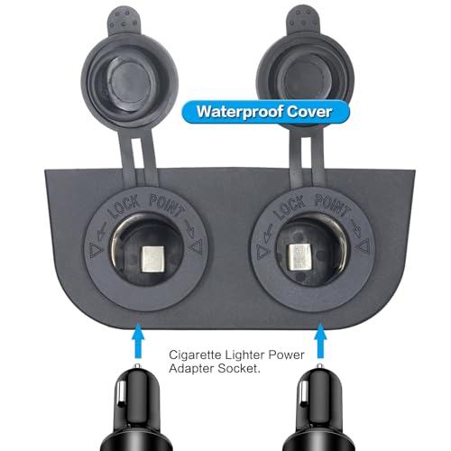 12-24 V Multifuncional Dual Hole Tent Socket Dual Cigarrillo
