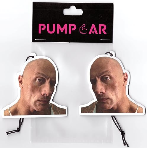 PumpCar 2 piezas Dwanye "The Rock" Johnson Ambientador colga