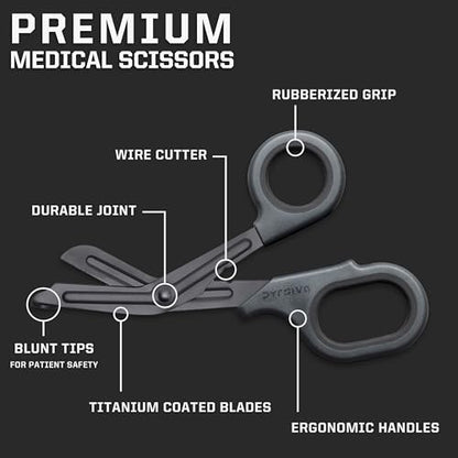 Tijeras de trauma – Tijeras de vendaje de acero inoxidable r