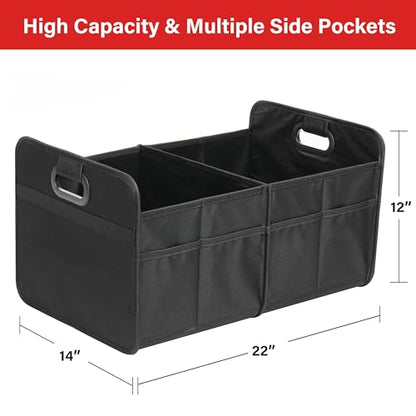 Simple Deluxe Organizador de maletero de automóvil, 2 compar