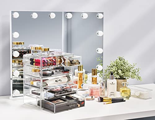 Sorbus Cosmetics - Cosmetiquero grande para maquillaje y joy