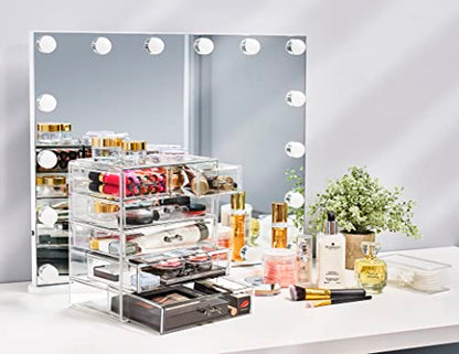 Sorbus Cosmetics - Cosmetiquero grande para maquillaje y joy