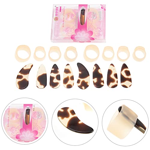 Milisten Protectores de uñas de práctica de silicona - 2 jue