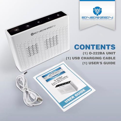 Enerzen O-222BA - Generador de ozono portátil 3 en 1 de 1,25