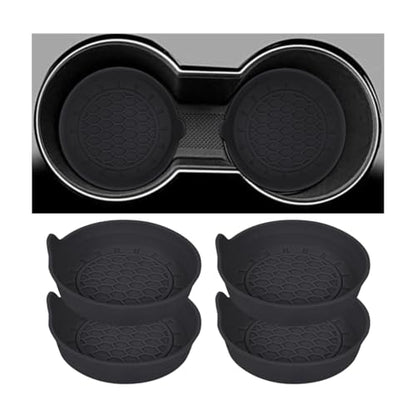 4 posavasos para automóvil, almohadillas de silicona antides