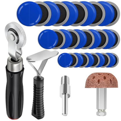 Kit de 30+3 rodillos de parche de neumáticos, herramienta de