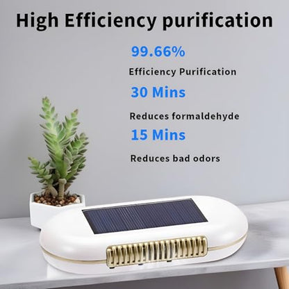 Purificador de aire de automóvil alimentado por energía sola