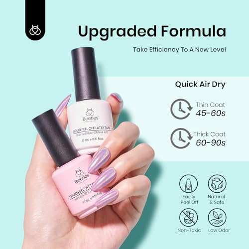 Beetles - Látex líquido para uñas, 1.06 onzas líquidas, prot