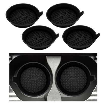 4 posavasos para automóvil, 2.75 pulgadas, de silicona, anti