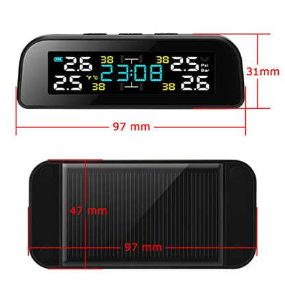 Sistema de monitoreo de presión de neumáticos, TPMS solar in