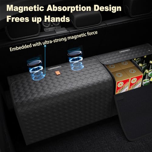 Aiuwo Organizador plegable de cuero para maletero, SUV, cami