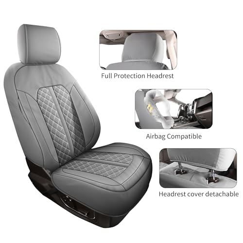 Tecoom Fundas de asiento delantero de automóvil para Silvera