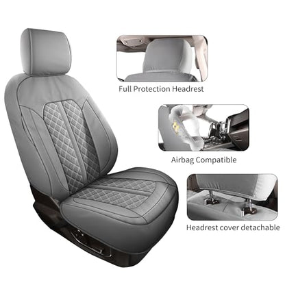 Tecoom Fundas de asiento delantero de automóvil para Silvera