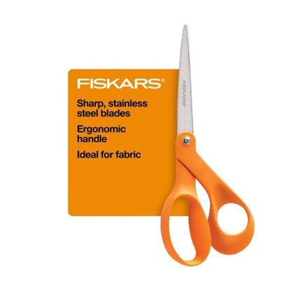Tijeras Fiskars originales con mango de color naranja