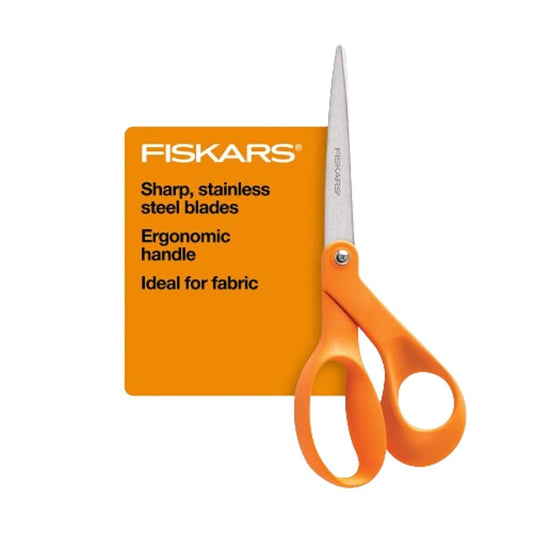 Tijeras Fiskars originales con mango de color naranja