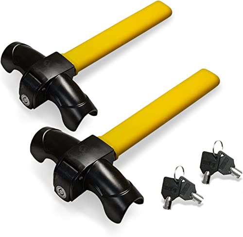 ZONETECH Paquete de 2 candados para volante de automóvil, de