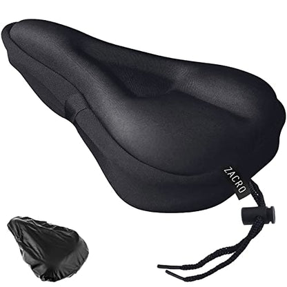 Zacro Cojín de asiento de bicicleta, funda acolchada de gel