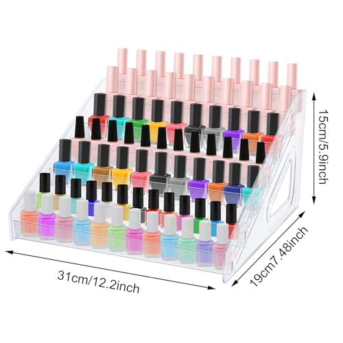 Organizador de esmalte de uñas, 84 botellas de 7 capas, orga