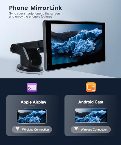 Podofo Radio CarPlay portátil CarPlay estéreo inalámbrico pa