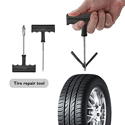 OFBAND Kit de aparejos de reparación de neumáticos con tapon
