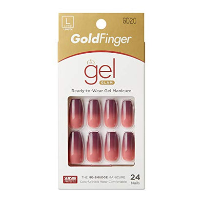 Gold Finger Gel Glam - Uñas con diseño (GD20)
