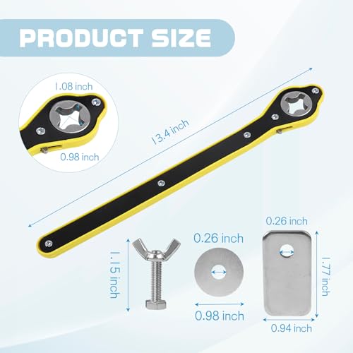 Llave de trinquete de gato, giratoria de 360° para ahorrar m