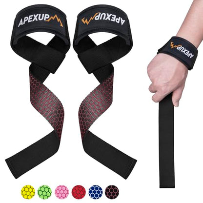 APEXUP Correas de levantamiento con neopreno acolchado, sili