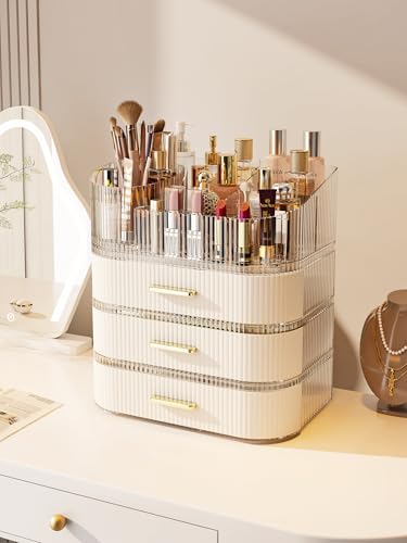 MIUOPUR Organizador de maquillaje con soporte giratorio para