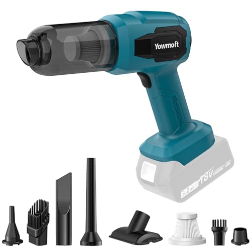 Aspiradora de mano 3 en 1 compatible con batería Makita de 1