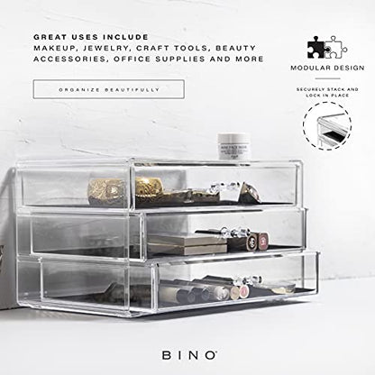 BINO Organizador de maquillaje de 3 cajones, Park Avenue | T