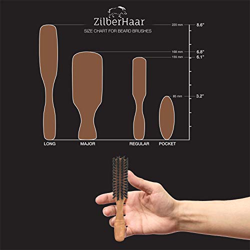 ZilberHaar, cepillo de cerdas de jabalí y firmeza natural pu