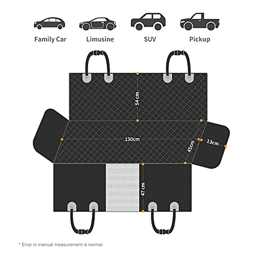GXT Protector de asiento trasero para perros, para automóvil
