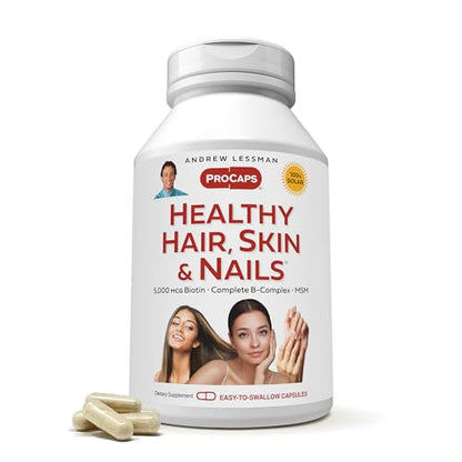Andrew Lessman Cabello saludable, piel y uñas, 360 cápsulas