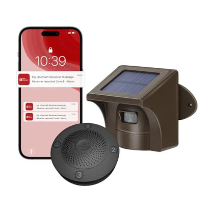 eMACROS Alarma solar Pro 3 para entrada con aplicación, rang