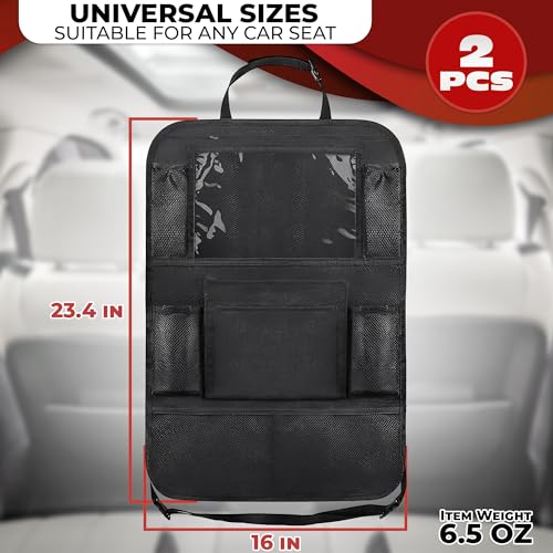 Organizador de asiento trasero de automóvil de 2 piezas, org