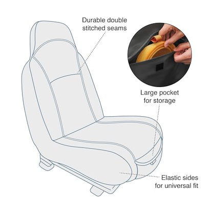 Kurgo Rover - Funda de asiento para perros, funda de asiento