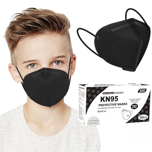 XDX Mascarillas KN95 para niños, paquete de 100 mascarillas