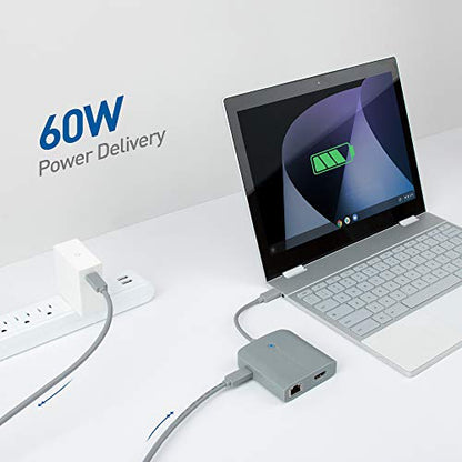 [Funciona con certificado Chromebook] Adaptador multipuerto