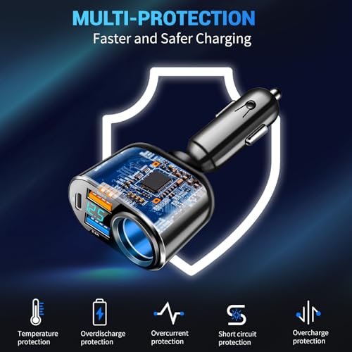 Cargador de coche USB C, PD 30 W tipo C cargador rápido USB