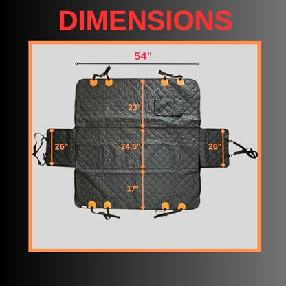 Funda de asiento trasero para mascotas, 100% impermeable, re