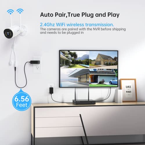 [Foco, audio de 2 vías] Sistema de cámara de seguridad WiFi