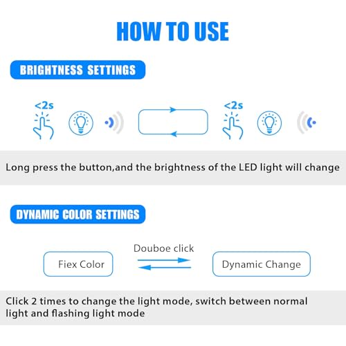 Linkstyle 4PCS Mini USB LED luz de atmósfera, 8 colores RGB